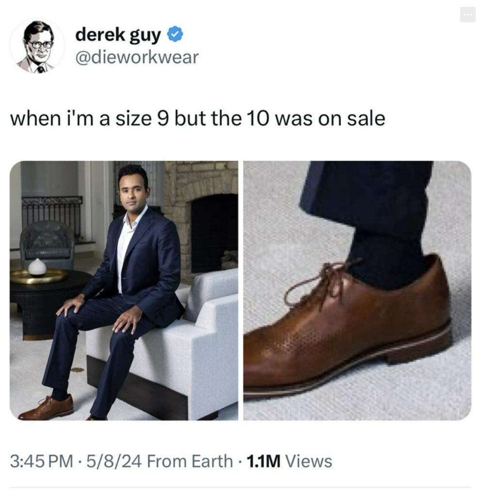 clog - derek guy when i'm a size 9 but the 10 was on sale 5824 From Earth 1.1M Views